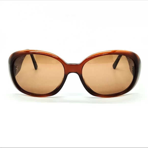 Authentic 🌸Chanel 🌸camellia flower Brown Designer Women's Sunglasses - Picture 9 of 10